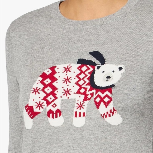 Tommy Hilfiger Crew Neck Sweater with Bear Wearing Pajamas Size L - Picture 4 of 4